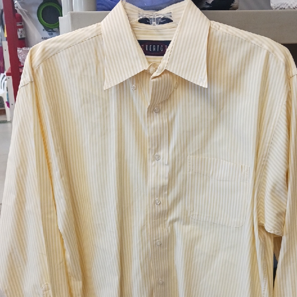 Men's Yellow Striped Shirt